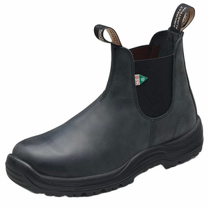 Blundstones Steel Toe Safety Work Boots Black Leather Men Size AUS 10 US 11